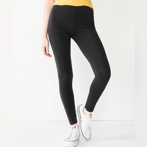 NWT- So Junior's leggings size small - navy blue.